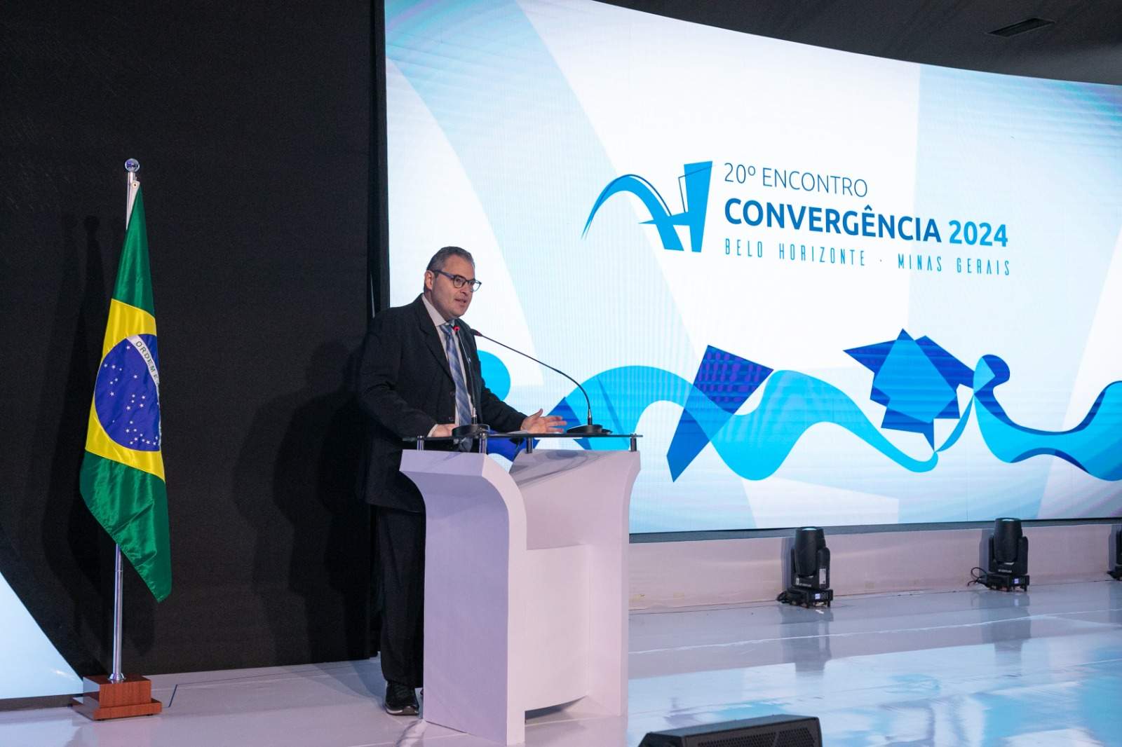 Presidente do IEPTB-MG, Leandro Gabriel Mota, Discursa na Abertura do 20º Encontro Convergência 2024: confira